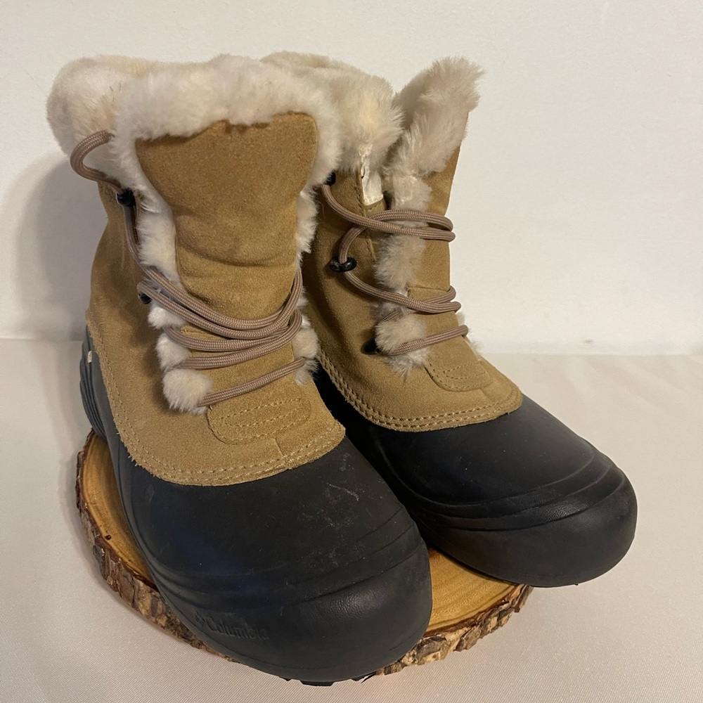 Columbia Sierra Blizzard Women's Suede Boots Size 10 Flint Brown YL 1409-254